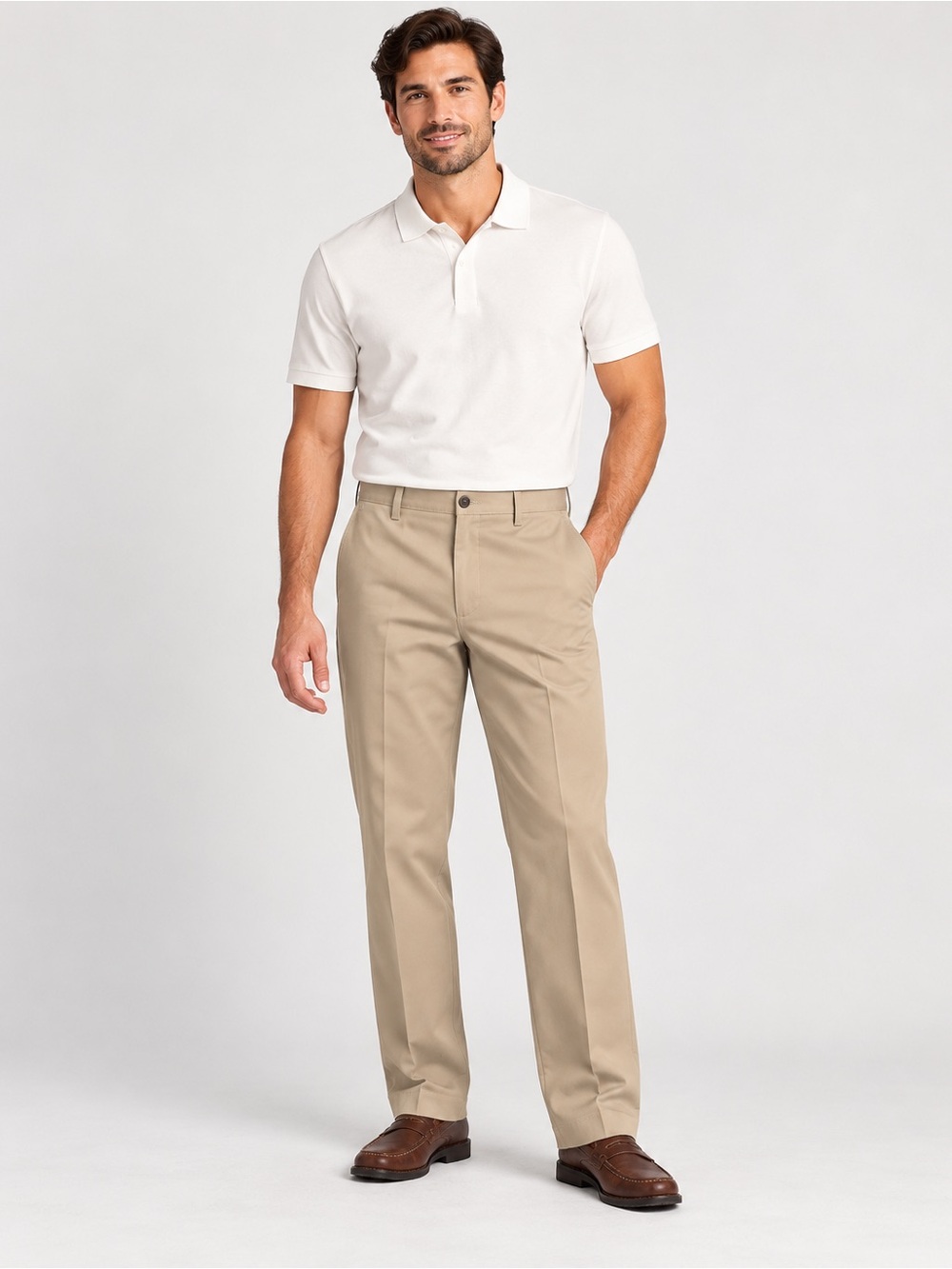 Docker’s Classic Straight-Fit Khaki Pants 36/34 NWT